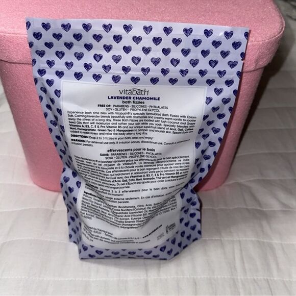 vitabath Lavender Chamomile with Lavender Essential Oil Bath Fizzies Pack of 9 - Picture 2 of 7